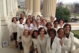 Democrats wear white to Donald Trump's speech