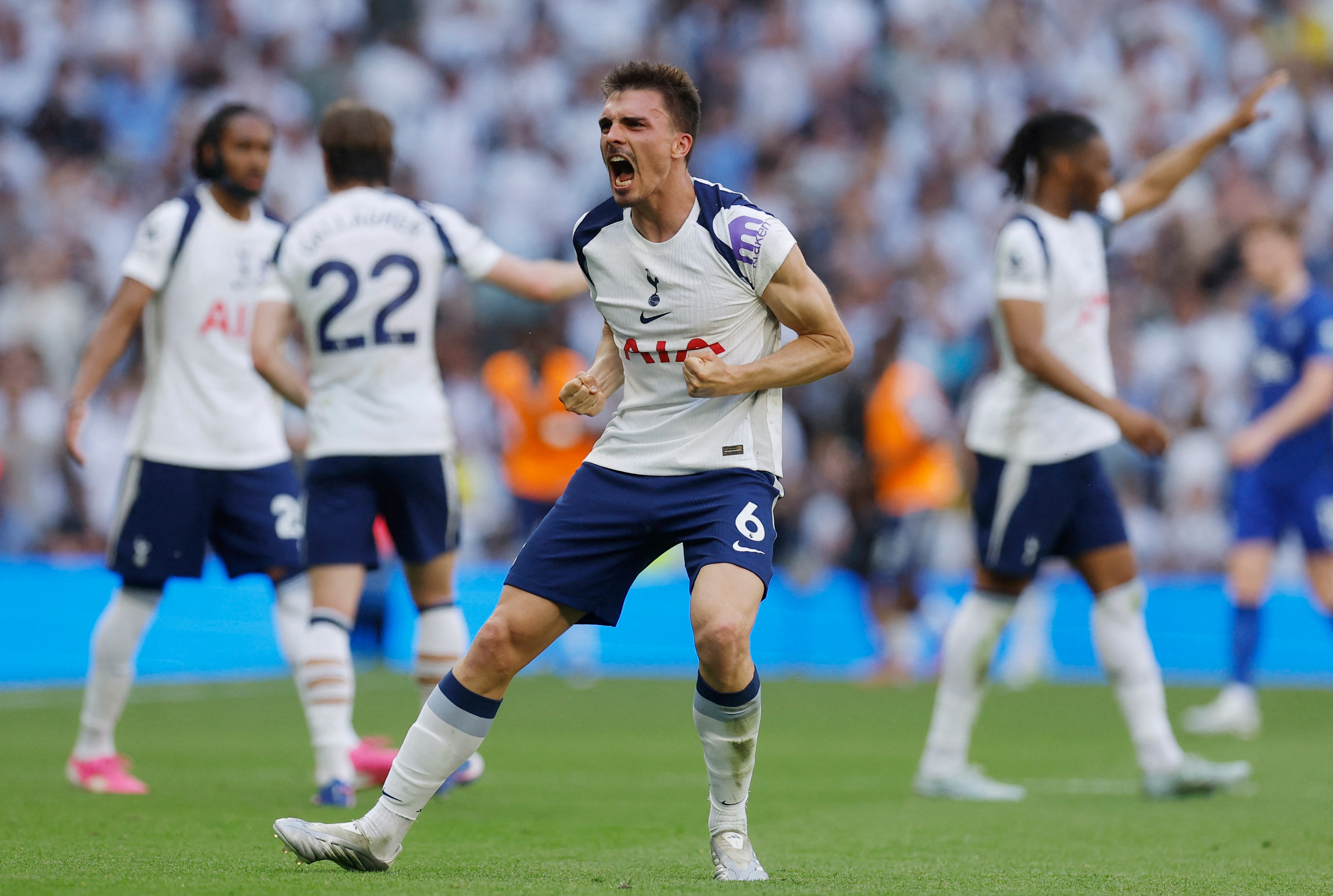 Tottenham saves EPL status with win as West Ham goes down