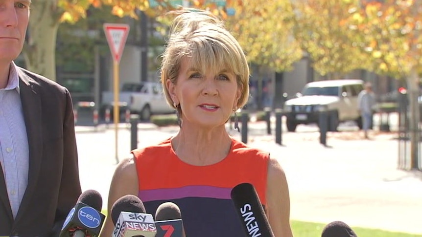 'We have limited resources' Julie Bishop on the Liberal Party not contesting the by-elections in Perth, Fremantle