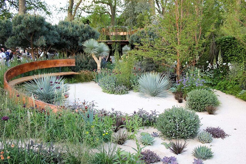 Nick Bailey's Beauty of Mathematics garden at the 2016 Chelsea flower show.