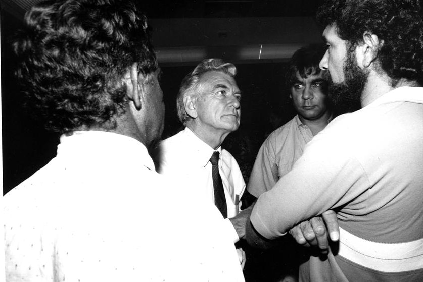 'Tracker' Tilmouth and Bob Hawke