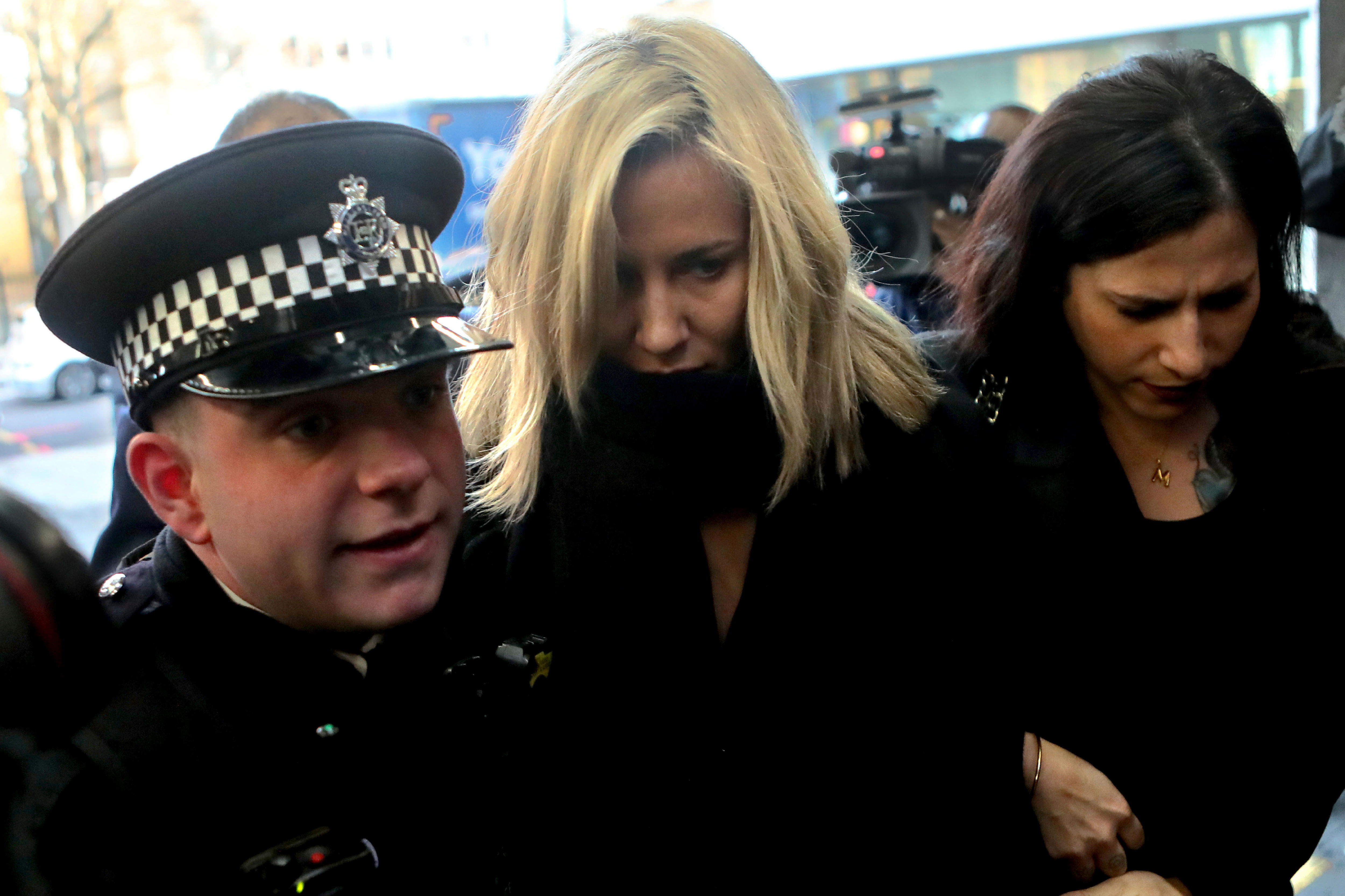 Caroline Flack arrives at Highbury Magistrates&#x27; Court in London on December 23, 2019. 
