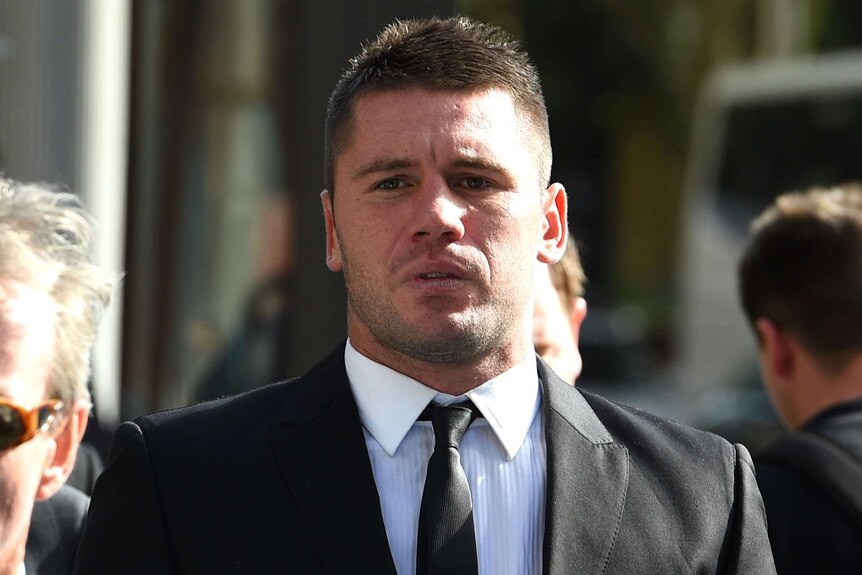 Shaun Kenny-Dowall arriving at court