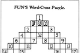 The first crossword puzzle, by Arthur Wynne