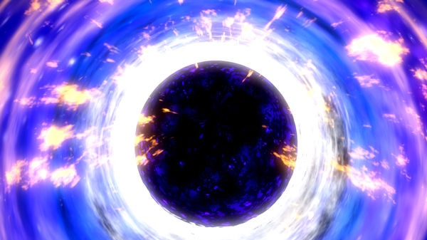 NASA illustration of a black hole.