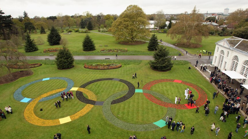 Olympic Rings in Kew Gardens
