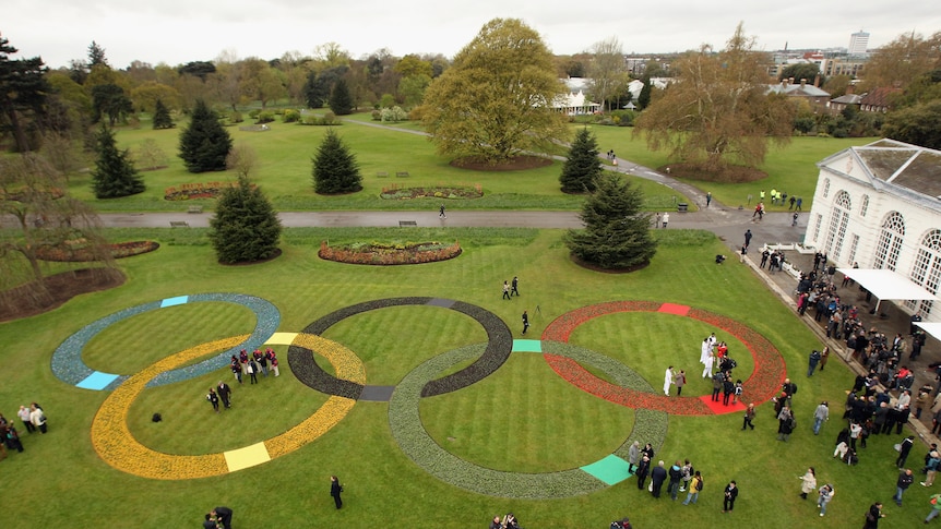 Olympic Rings in Kew Gardens