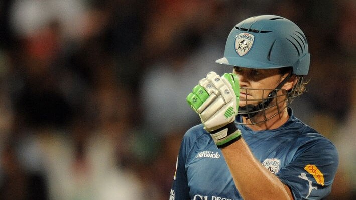 Cut short...Gilchrist scored a fast 54 before Hodge sent him packing. (file photo)