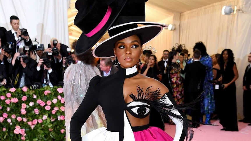 Janelle Monae on the red carpet at the 2019 Met Gala