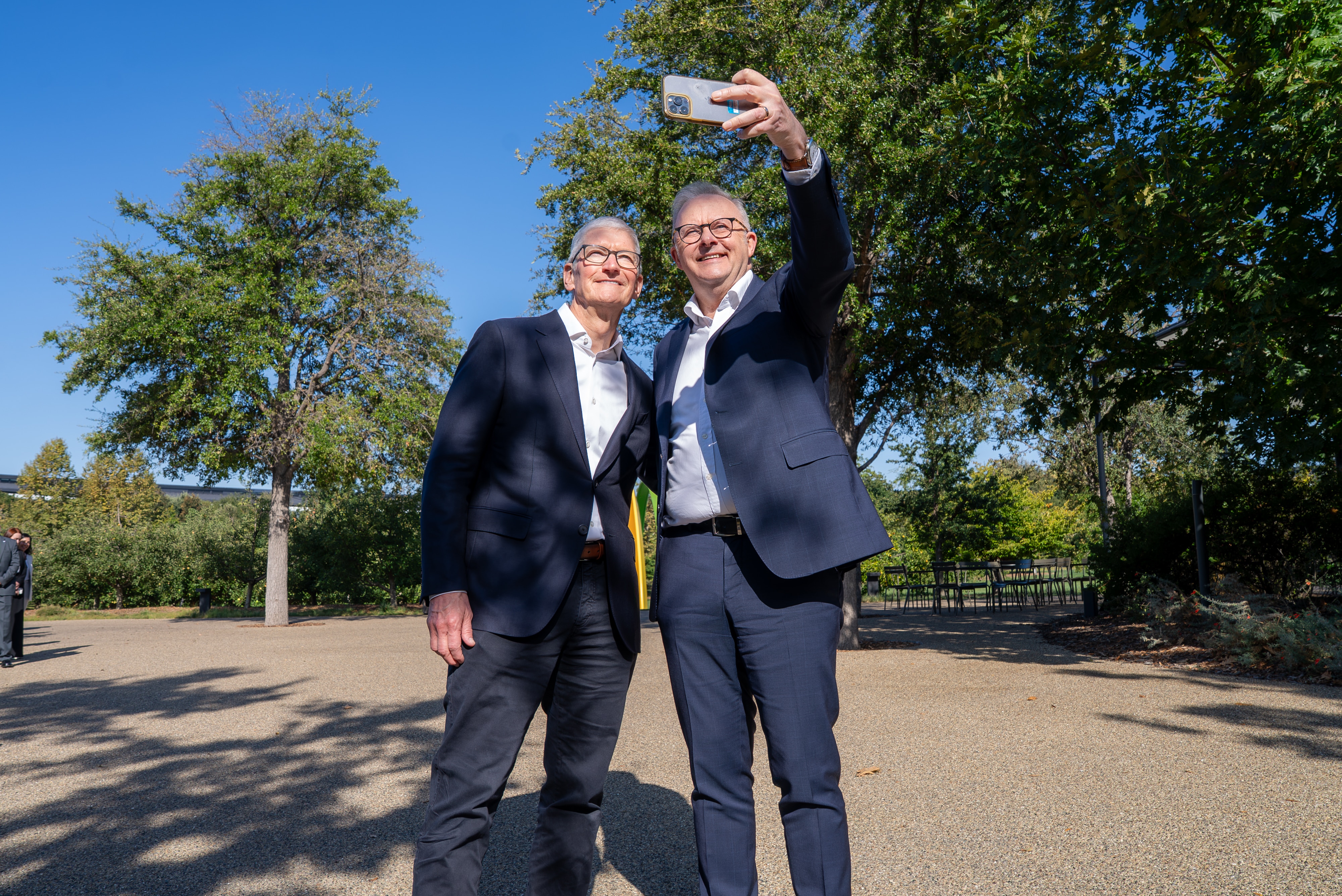 Albanese visits Apple HQ, warns Australia can't sit on sidelines of AI race