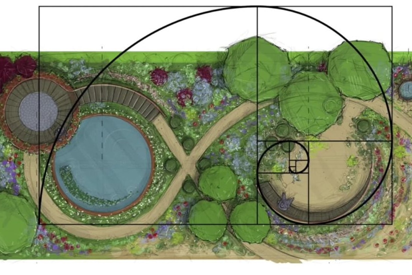 A plan for the Beauty of Mathematics Garden, part of the 2016 Chelsea flower show.