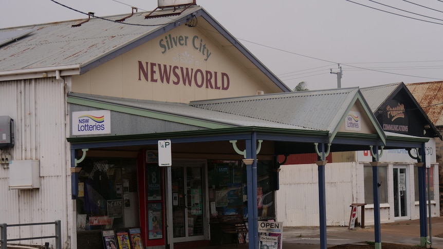 The Silver City Newsworld newsagency building outside surrounded by cloudy weather