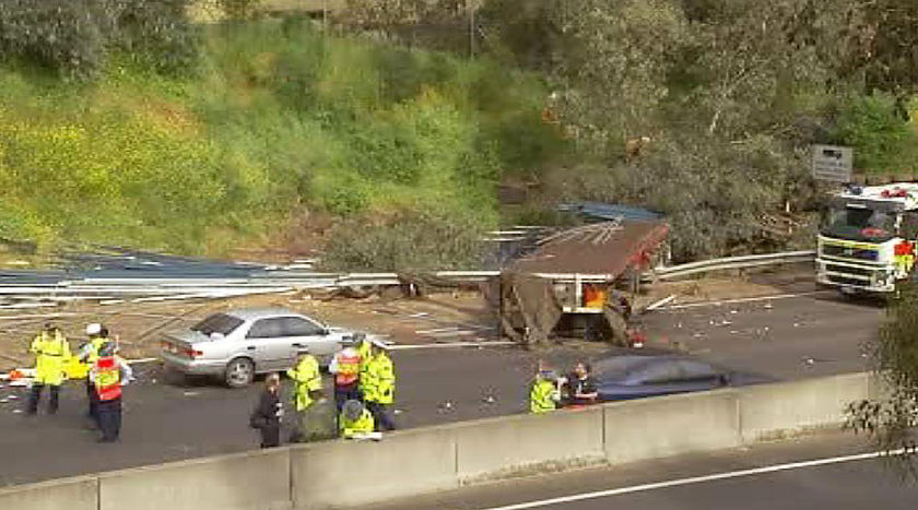 Freeway Crash Kills Man At Bus Stop - ABC News