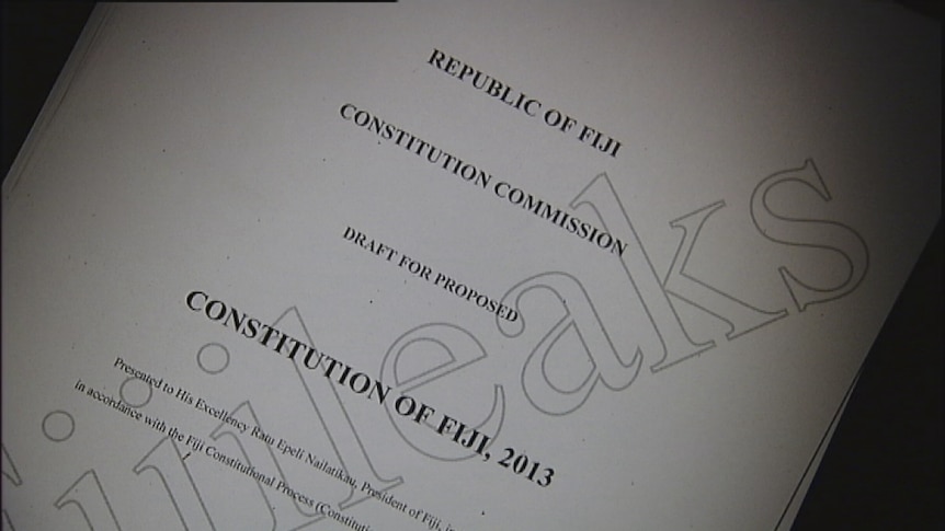 Fiji's draft constitution