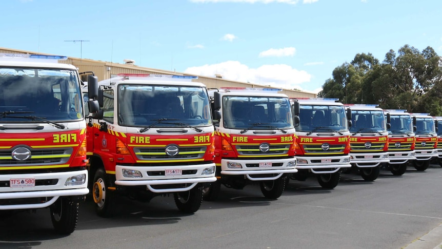 Tasmania Fire Service trucks.