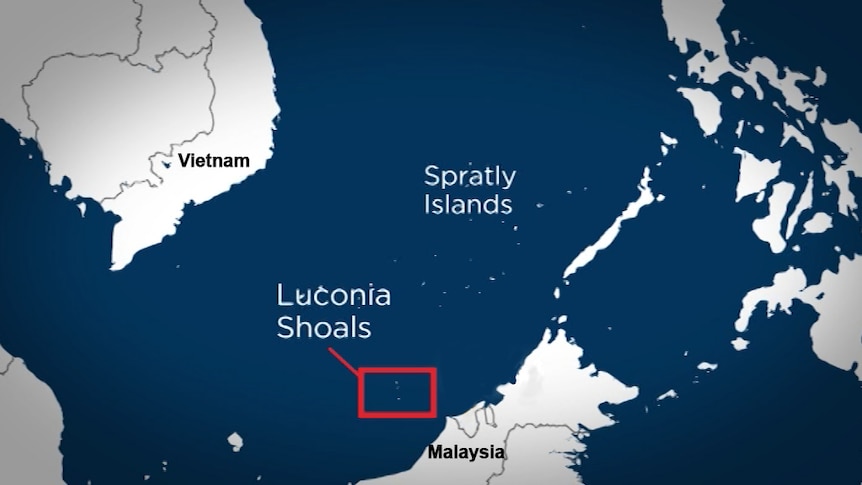 Luconia Shoals Map