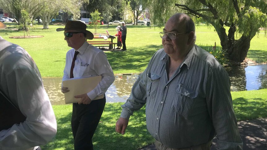 Murder accused Peter Rex Dansie in the Adelaide parklands.
