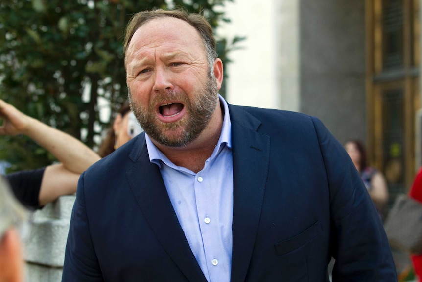 A photo of conspiracy theorist Alex Jones