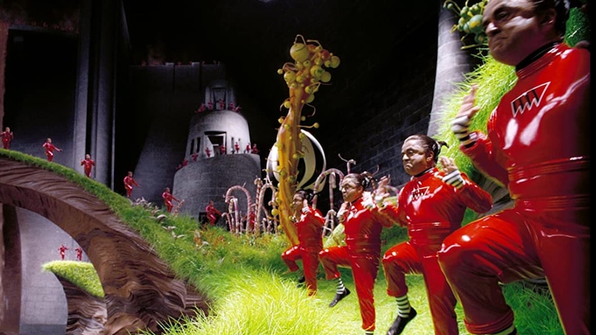 A regiment of dancing Oompa Loompa's in 2005's Charlie and the Chocolate Factory.