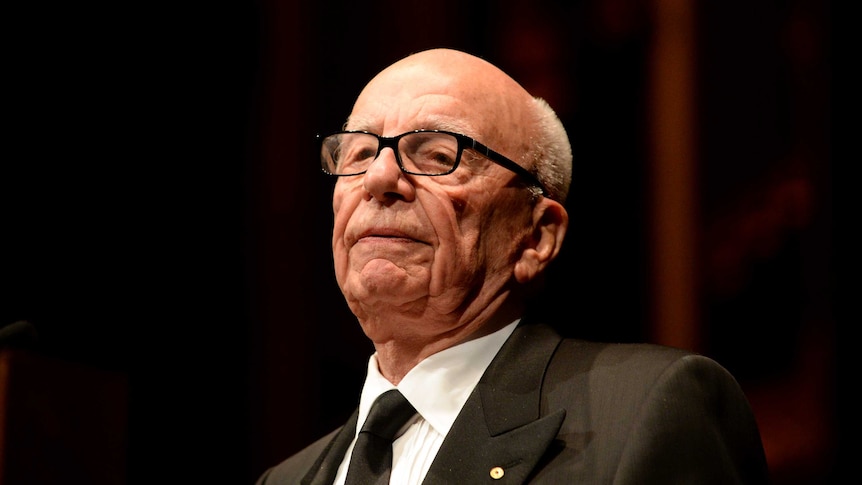Rupert Murdoch speaking at the Lowy Institute.