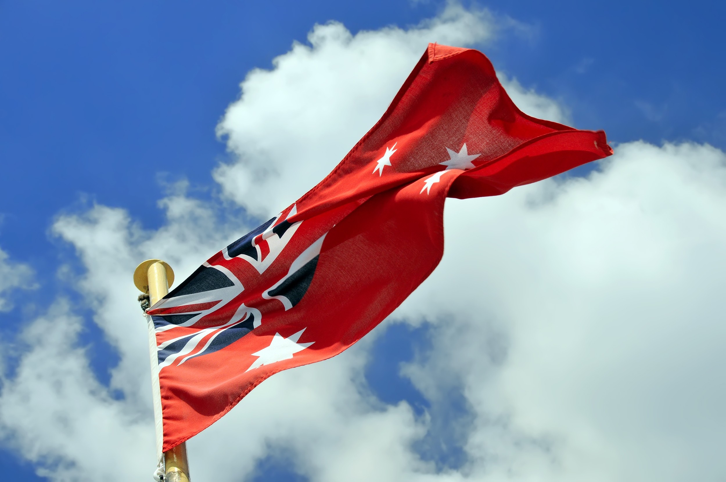 The Australian maritime flag, sometimes used by sovereign citizen protesters