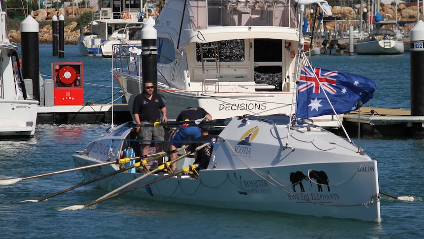 Rowers set off from Geraldton to cross Indian Ocean