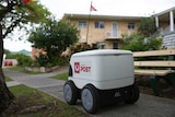 A autonomous delivery robot being trialled by Australia Post.
