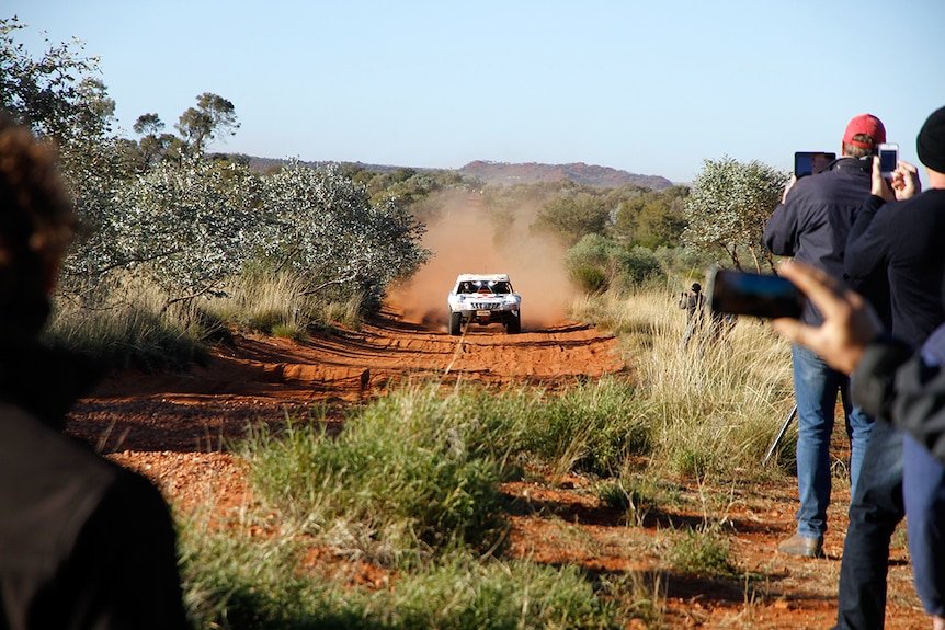 Toby Price behind the wheel in the 2016 Finke Desert Challenge.
