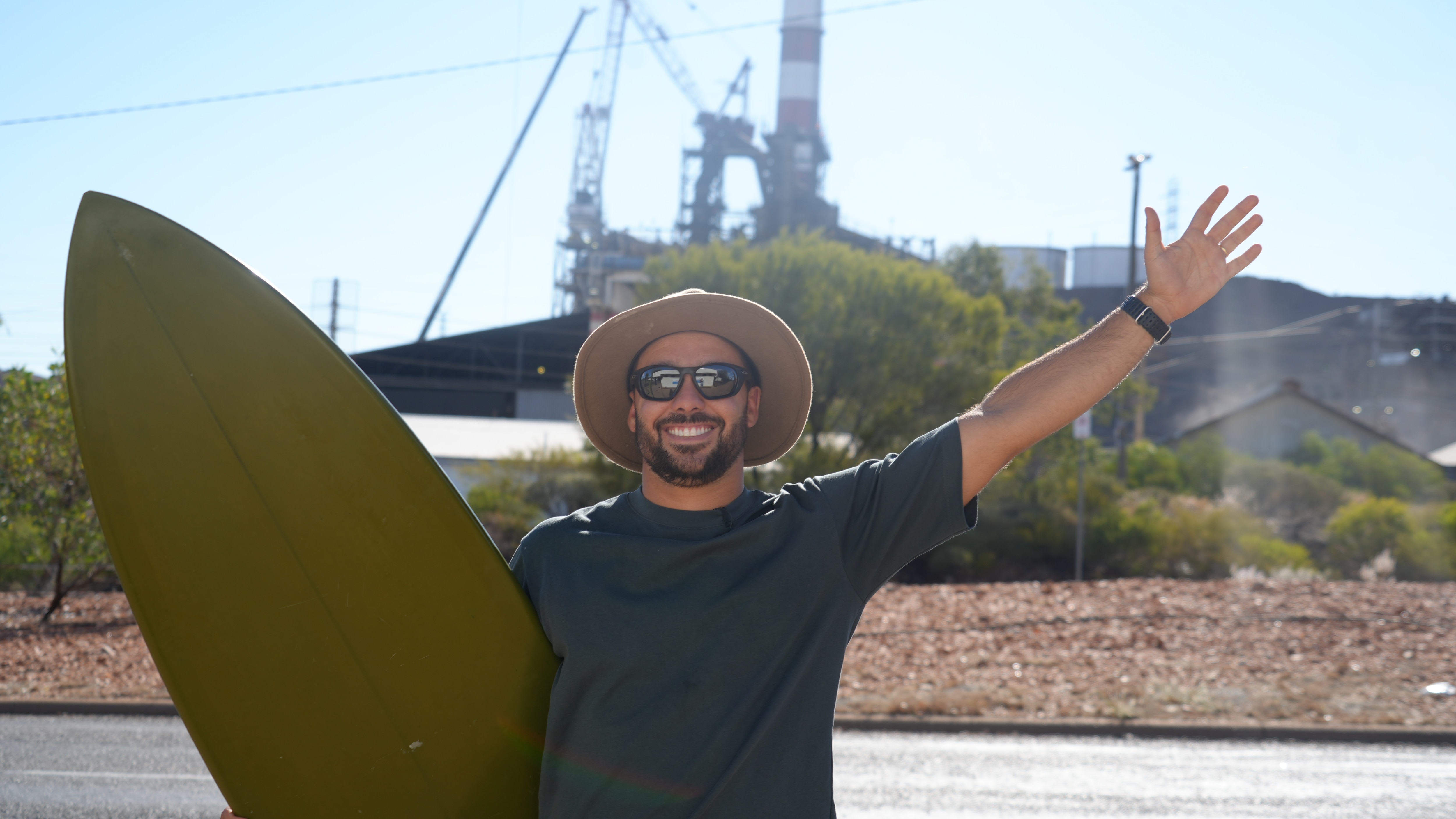 Pro surfer swaps California waves for life in the outback
