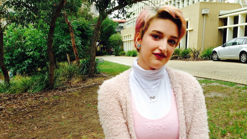 Nicole Juniper, a 19-year-old university student from Melbourne, began self-harming when she was 14.