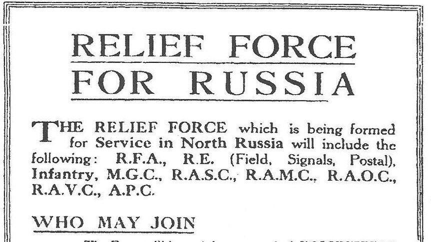 Relief Force for Russia recruitment notice