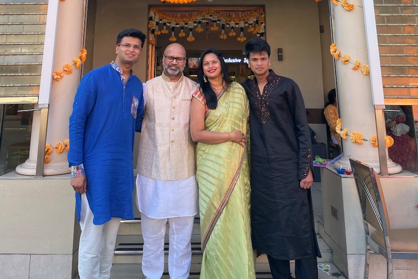 Santosh Kumar and family.