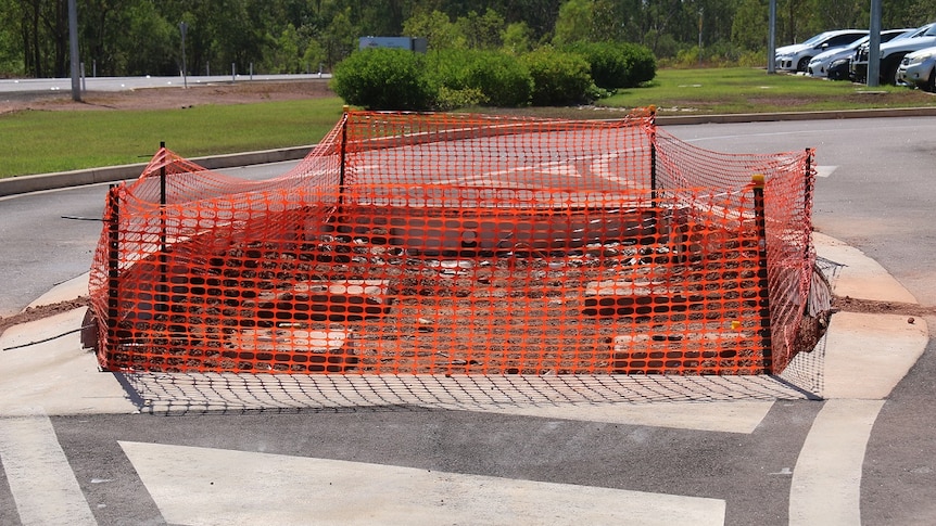 A vacant site where Muzz Buzz once sat in Darwin.