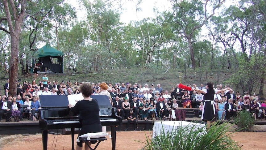 Queensland Governor Penny Wensley was among 270 guests who were at the 10th Opera in the Outback at Undara.