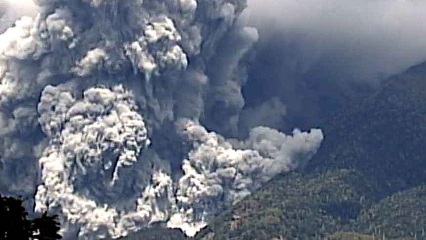 Japan's Mt Ontake erupts