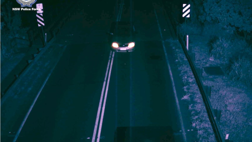 CCTV car at night