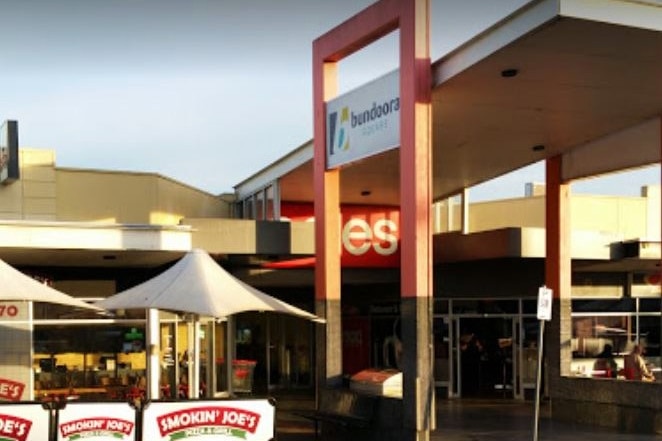 The entrance to Coles at Bundoora Square.