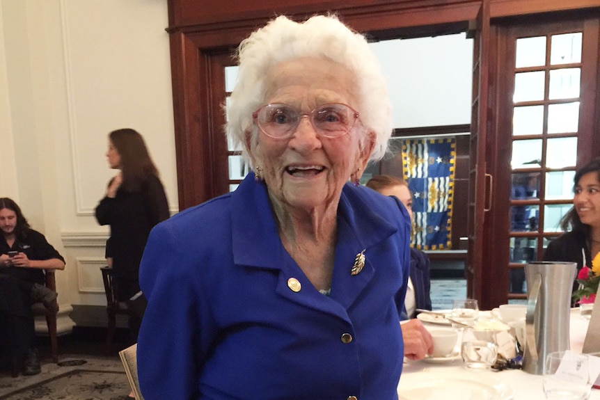 Liz Jordan, 103, from Ipswich, west of Brisbane on July 28, 2015