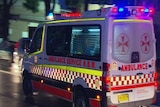 NSW ambulance at night
