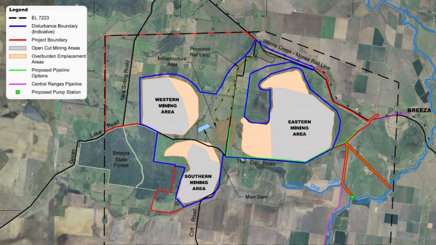 Shenhua Watermark coal mine map