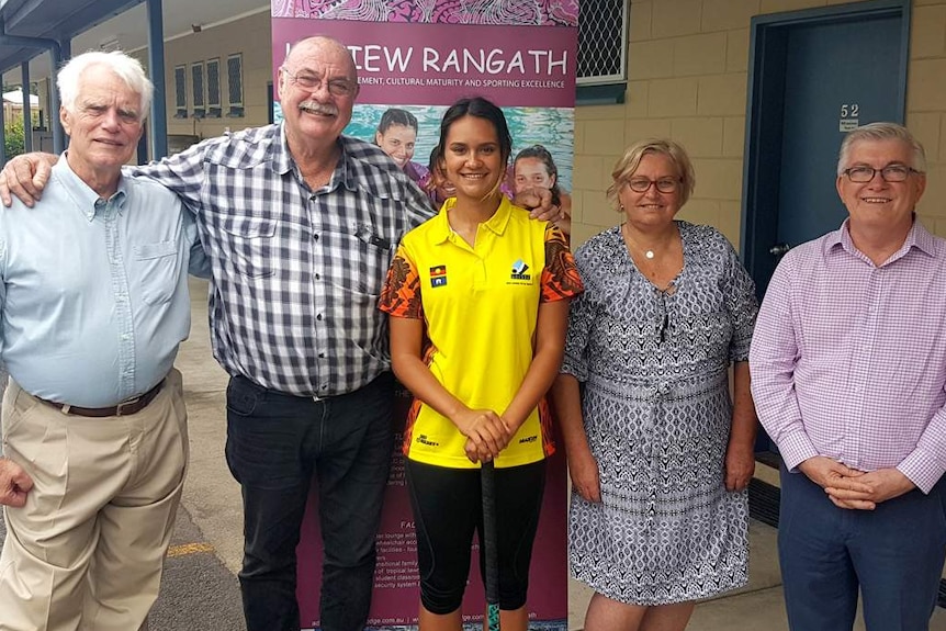 The Young Australia League chairman and the Federal Member for Leichhardt Warren Entsch standing outside a building.