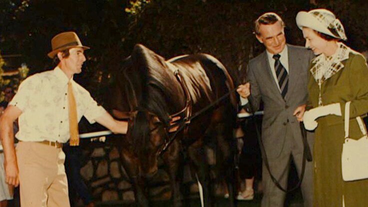 Peter Jones, Colin Hayes and the Queen