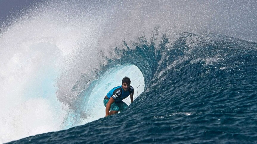 Brazilian surfer Ricardo dos Santos