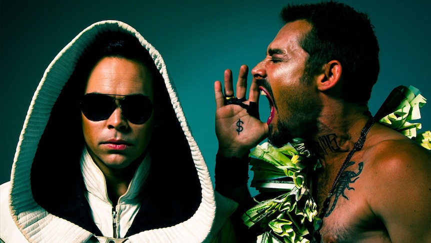 A 2018 press shot of Luke Steele & Daniel Johns for their new project DREAMS