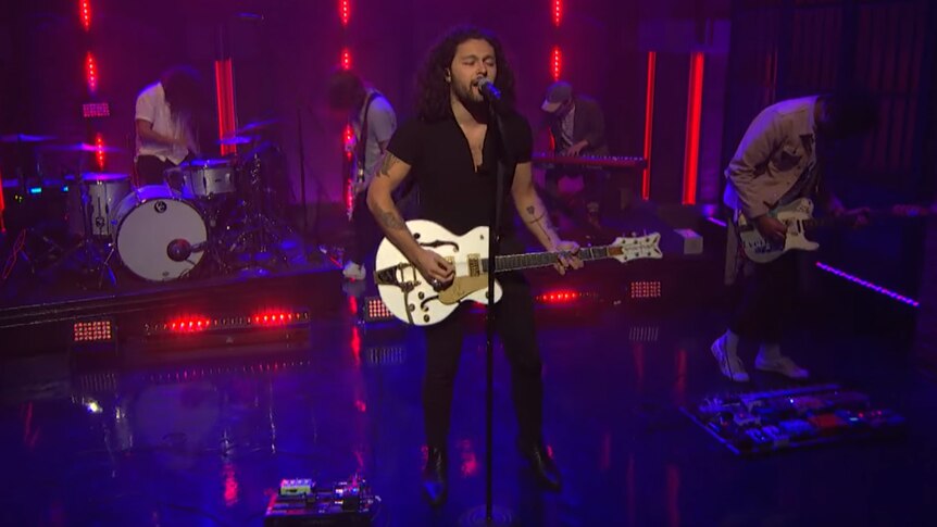 Gang of Youths performing live on Late Night With Seth Meyers, March 13 2018