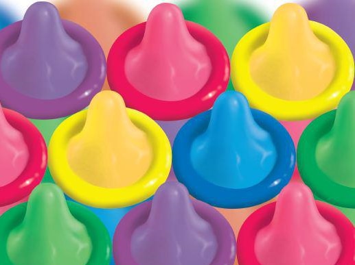 A colourful array of Ansell condoms