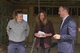 Andrew Barr, Yvette Berry and a tradeswoman.