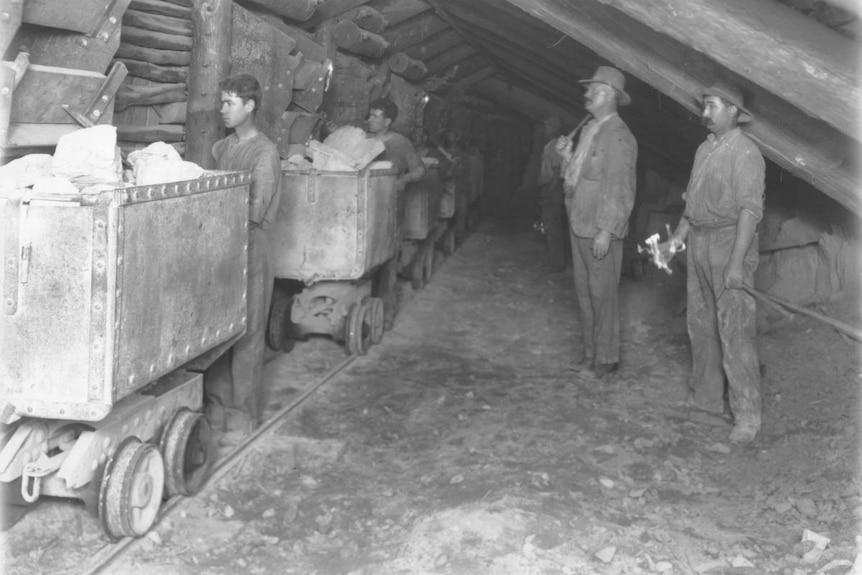 workers at the Perseverance Gold Mine