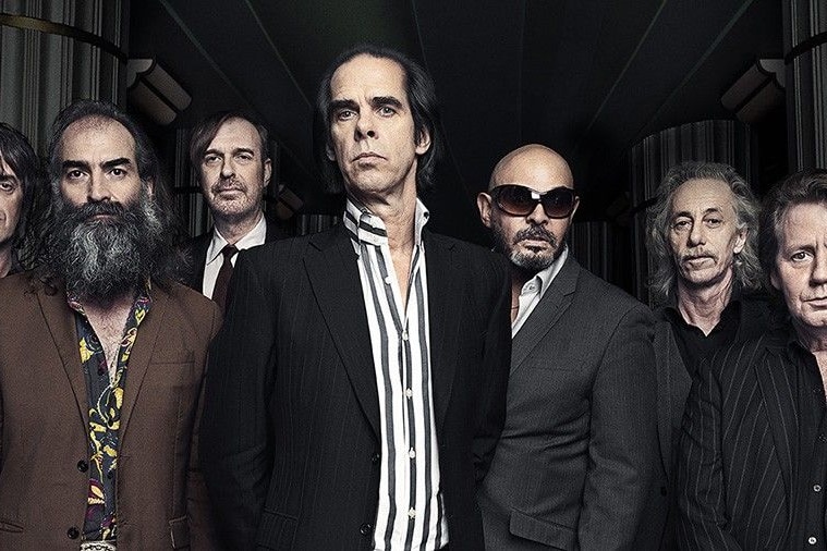 Nick Cave and the Bad Seeds. Conway Savage second from right.