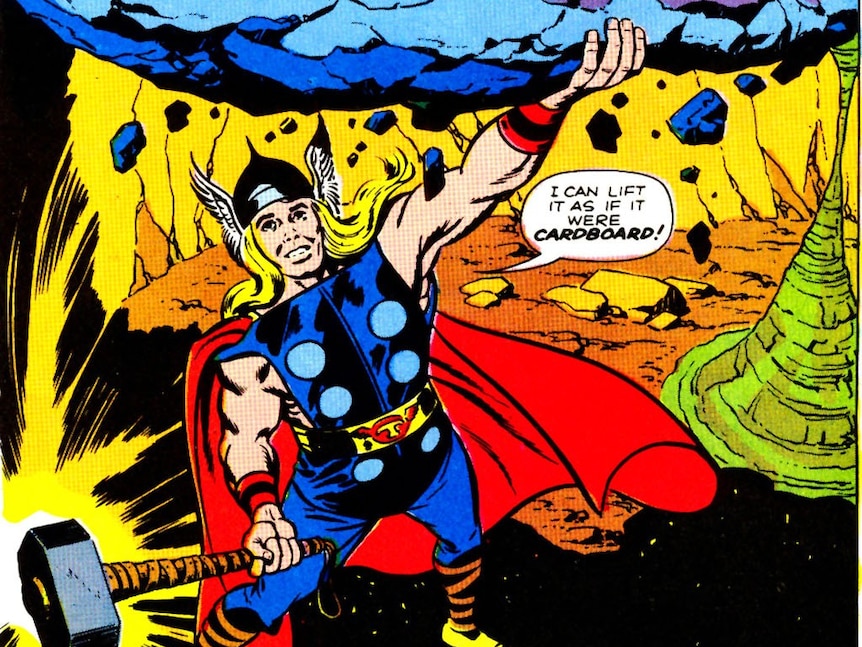 The debut of Thor, the God of Thunder, in the Marvel Comics universe.